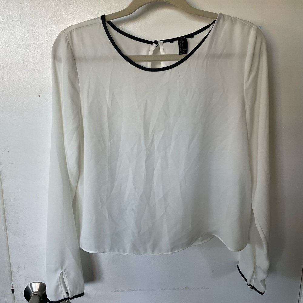 Sheer white top